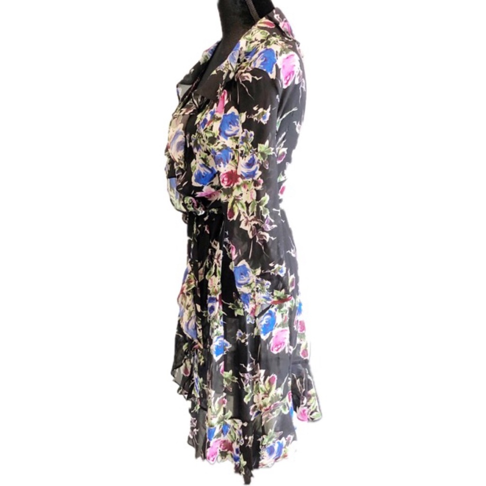 Milly of New York Black Silk Audrey Dress Size 8 - Picture 5 of 8